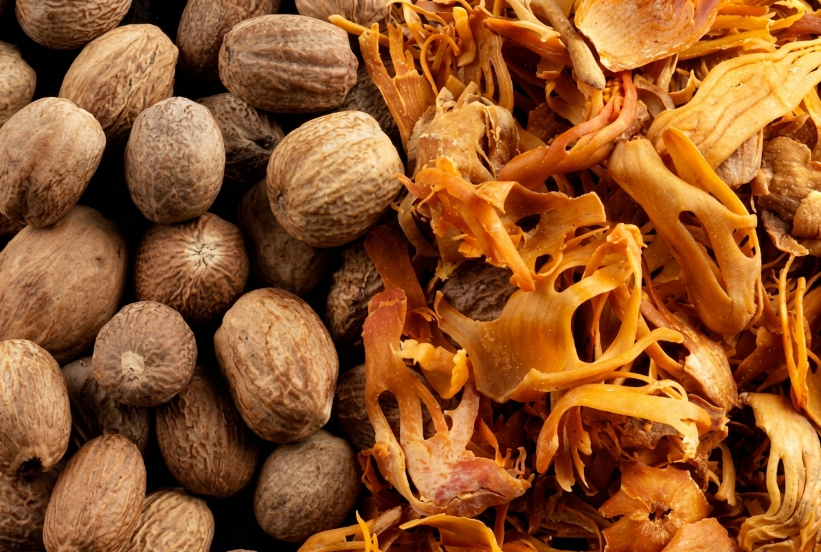 Nutmeg and Mace Export from India — Aromatic Kerala Spice Gardens Whole and Powder